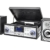 Dual NR 110 Kompaktanlage mit Schallplattenspieler (CD-Player, MP3, PLL-UKW-Radio, Riemenantrieb, 20 Senderspeicherplätze, Direct-Encoding, 3,5 mmm) schwarz - 1