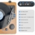Plattenspieler,VIFLYKOO Bluetooth Schallplattenspieler Vinyl Plattenspieler Turntable und Digital Encoder mit Lautsprecher Riemenantrieb Aux-In RCA 33/45/78 U/min - Naturholz - 2
